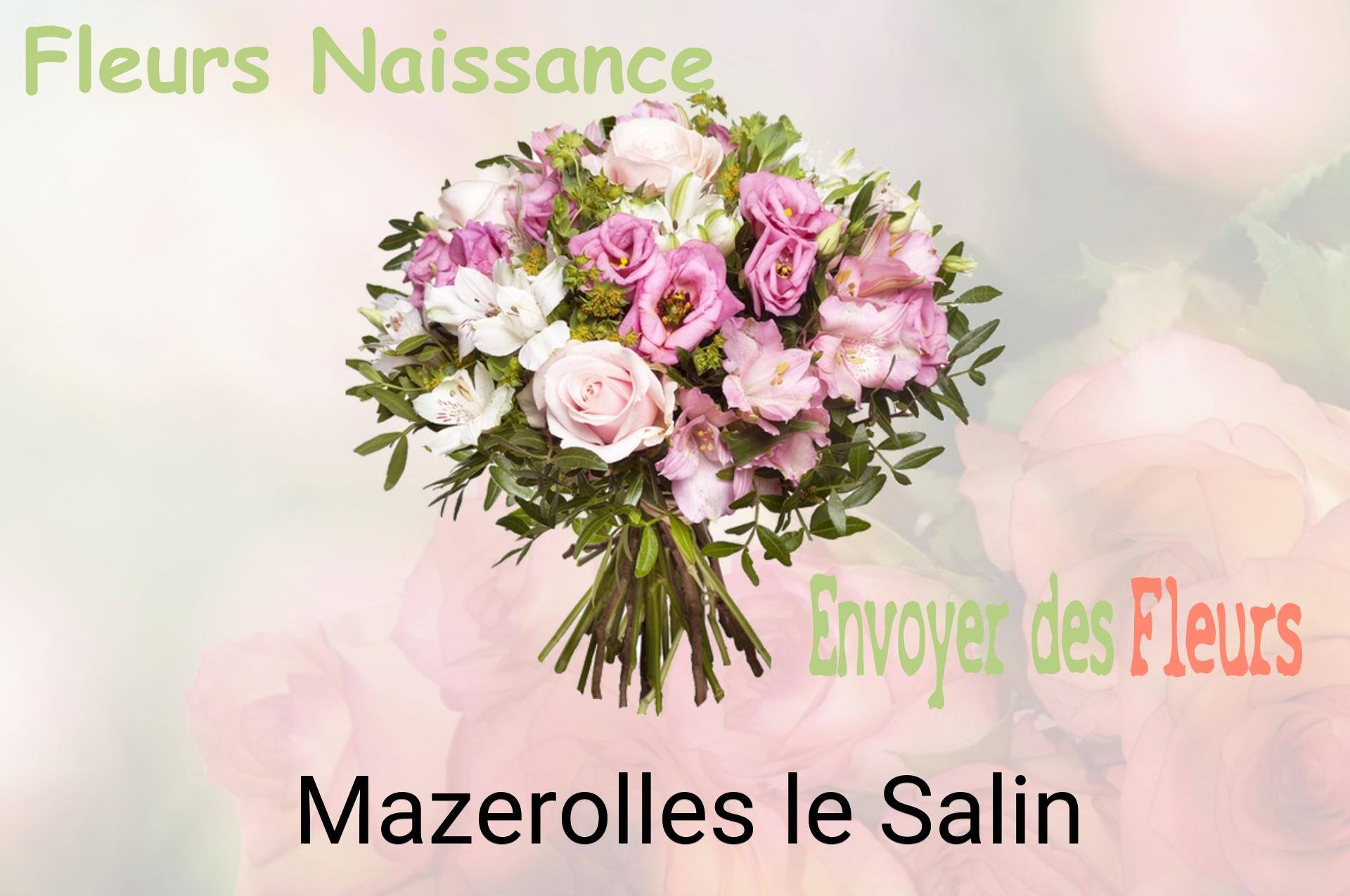 Bouquet de fleurs de naissance livré à Mazerolles-le-Salin